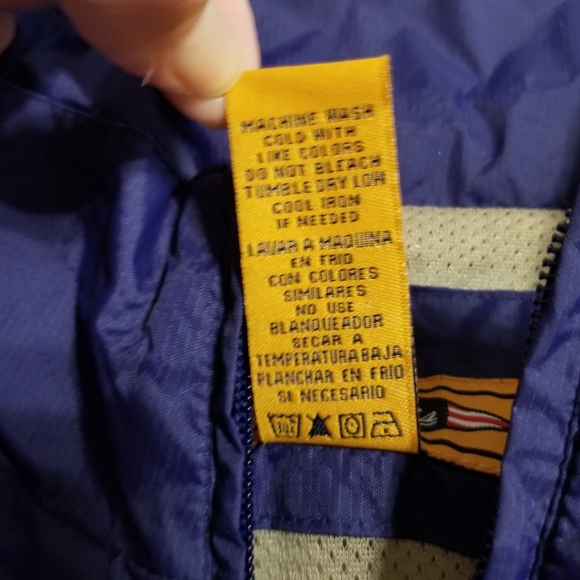 Sperry Top-Sider Nylon Mesh Lined Windbreaker Zip Front Running Jacket - Picture 11 of 13